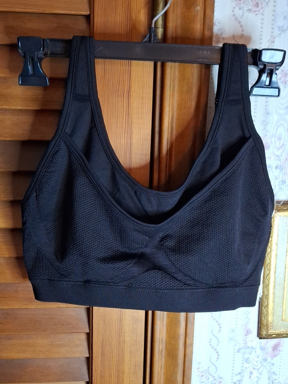 Leading Lady Black Bra Adj Straps XL NWOT